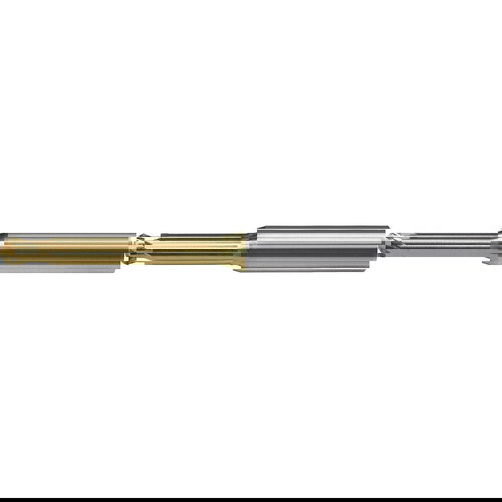 Ball End Mill: 1.00 mm Dia, 0.80 mm LOC, 2 Flute, Solid Carbide