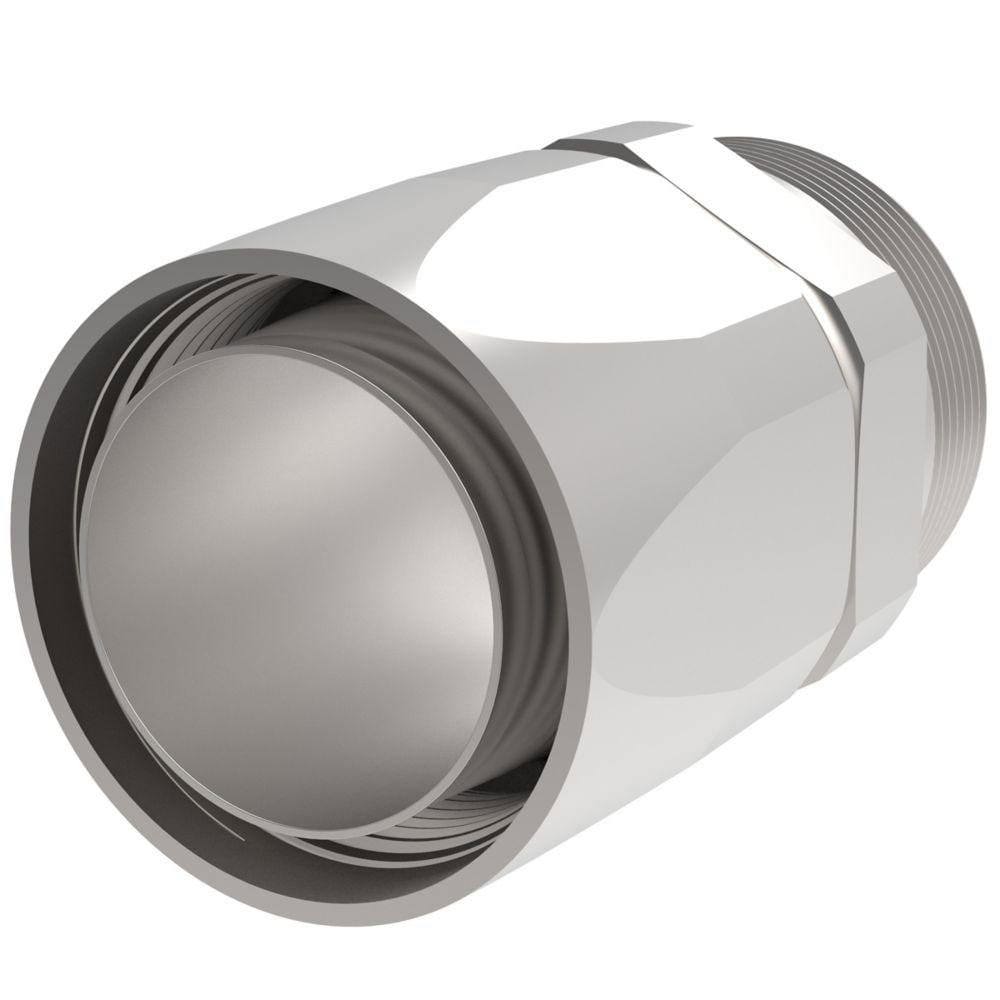3/4-14 NPT, Carbon Steel Reusable Hose Male Fitting