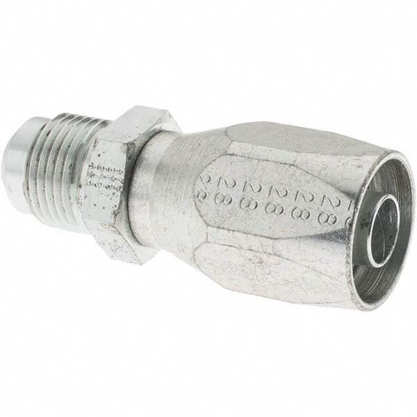 7/8-14 Male SAE, Carbon Steel Reusable Hose Male Fitting