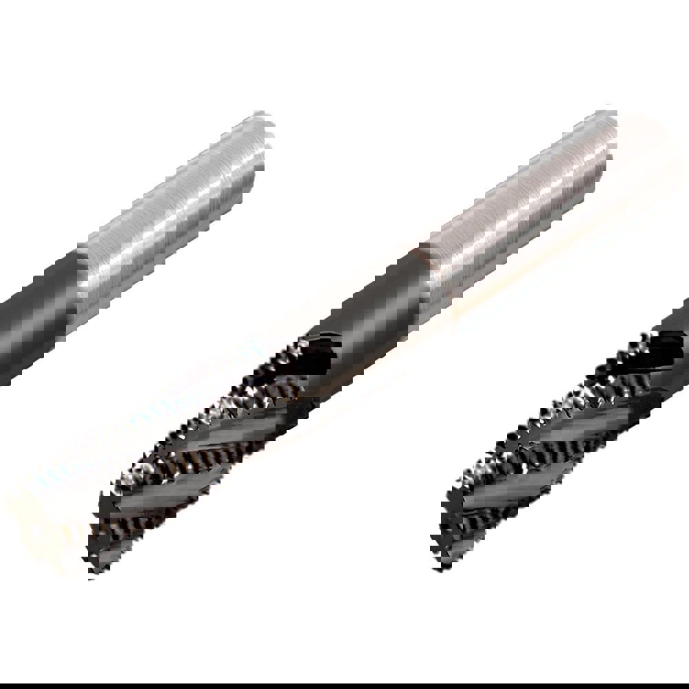 Helical Flute Thread Mills; Material: Carbide ; Thread Size (Inch): 1/4-20 ; Thread Type: Internal ; Shank Diameter (mm): 8.0000 ; Cutting Diameter (mm): 4.80 ; Length of Cut (mm): 15.6000