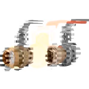 1/2 in. DZR Brass Full Port Push 200# Ball Valve