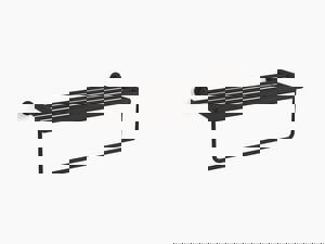 24 in. Towel Bar in Matte Black