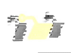 Single Function Showerhead in Vibrant Brushed Moderne Brass