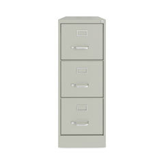 Vertical File Cabinet: 3 Drawers, Steel, Light Gray