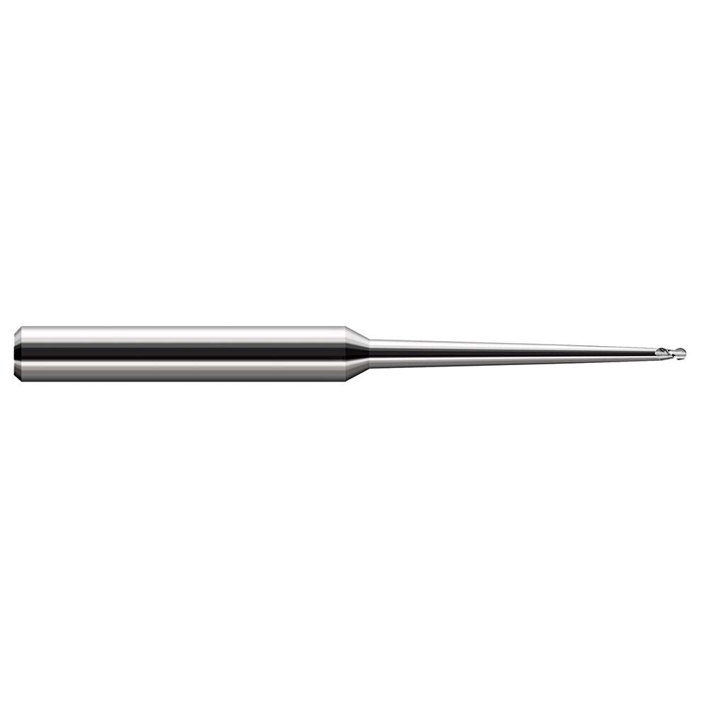 Ball End Mills; Mill Diameter (Decimal Inch): 0.1180in ; Number Of Flutes: 2 ; End Mill Material: Solid Carbide ; Shank Diameter (Inch): 1/4in ; Shank Diameter (Decimal Inch): 0.2500 ; Overall Length (Decimal Inch): 4.0000in