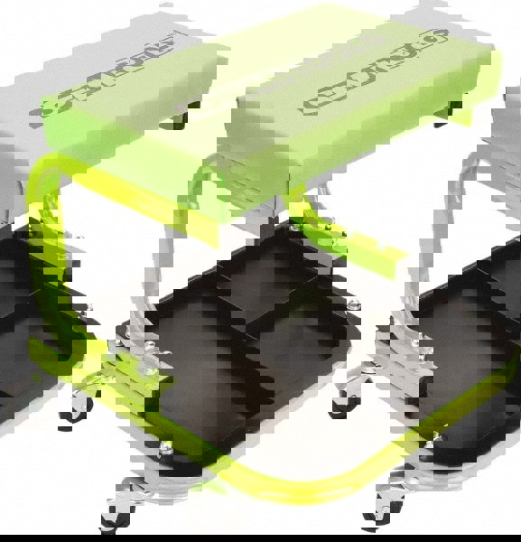 330 Lb Capacity, 4 Wheel Creeper Seat with Tray