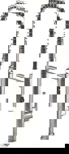 Single Handle Pull Down Kitchen Faucet in Vibrant Stainless