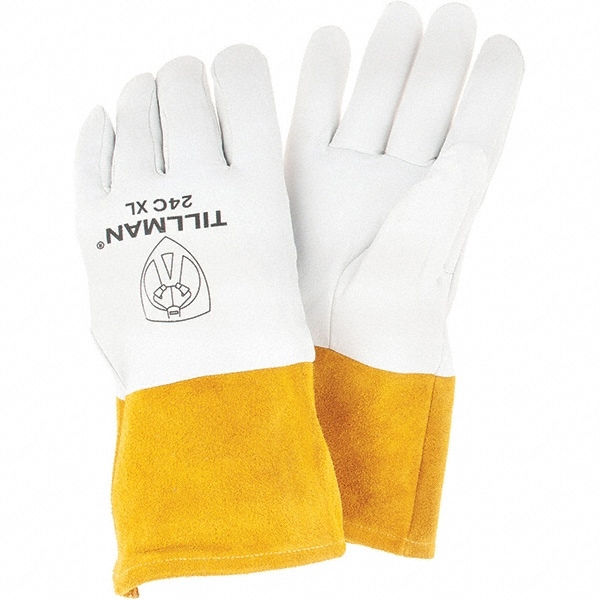 Welding Gloves: Size X-Large, Supple Kidskin, TIG Welding Application