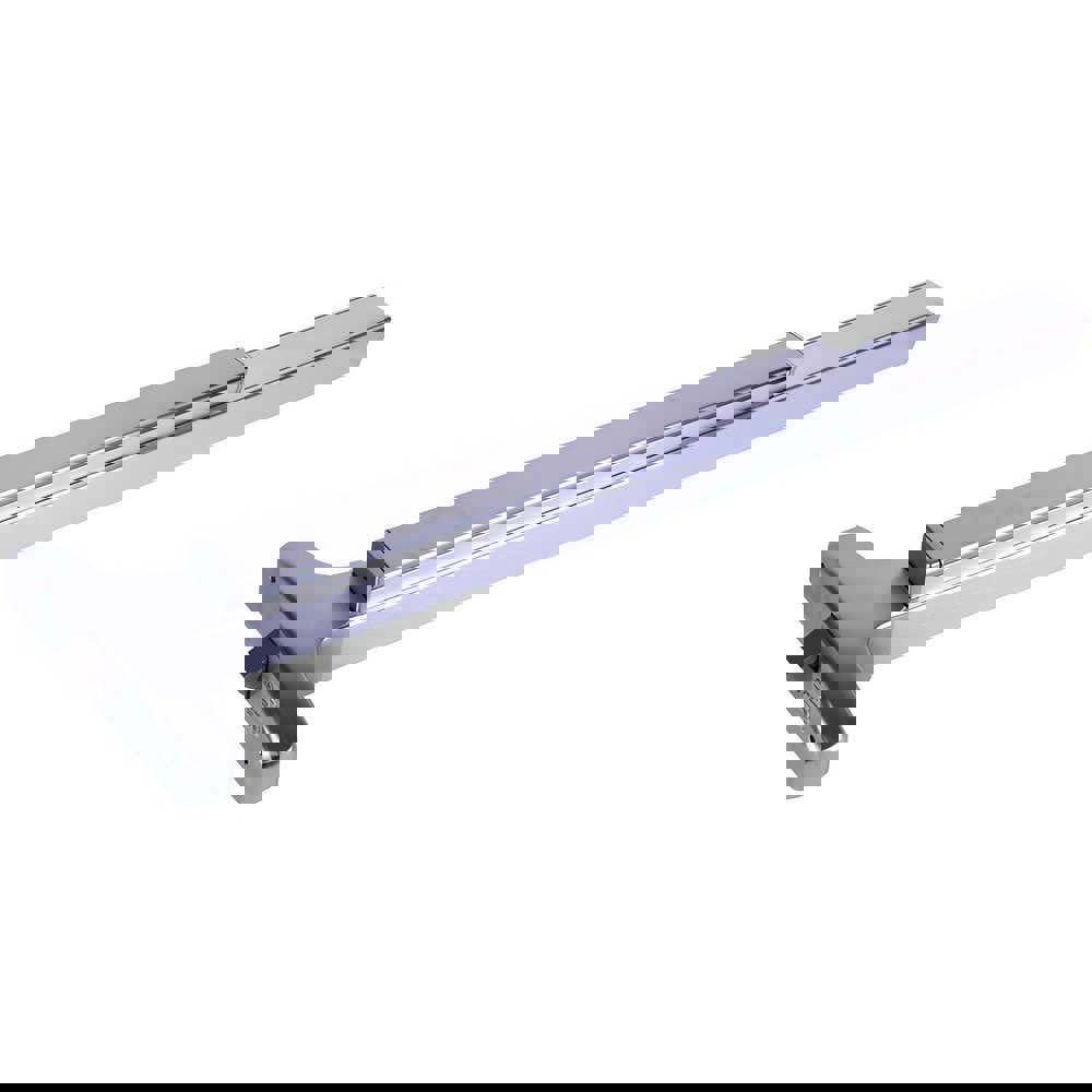 Push Bars; Material: Metal ; Locking Type: Exit Device Only ; Finish/Coating: Satin Chrome ; Maximum Door Width: 3ft ; Minimum Door Width: 2.66ft ; Grade: 1