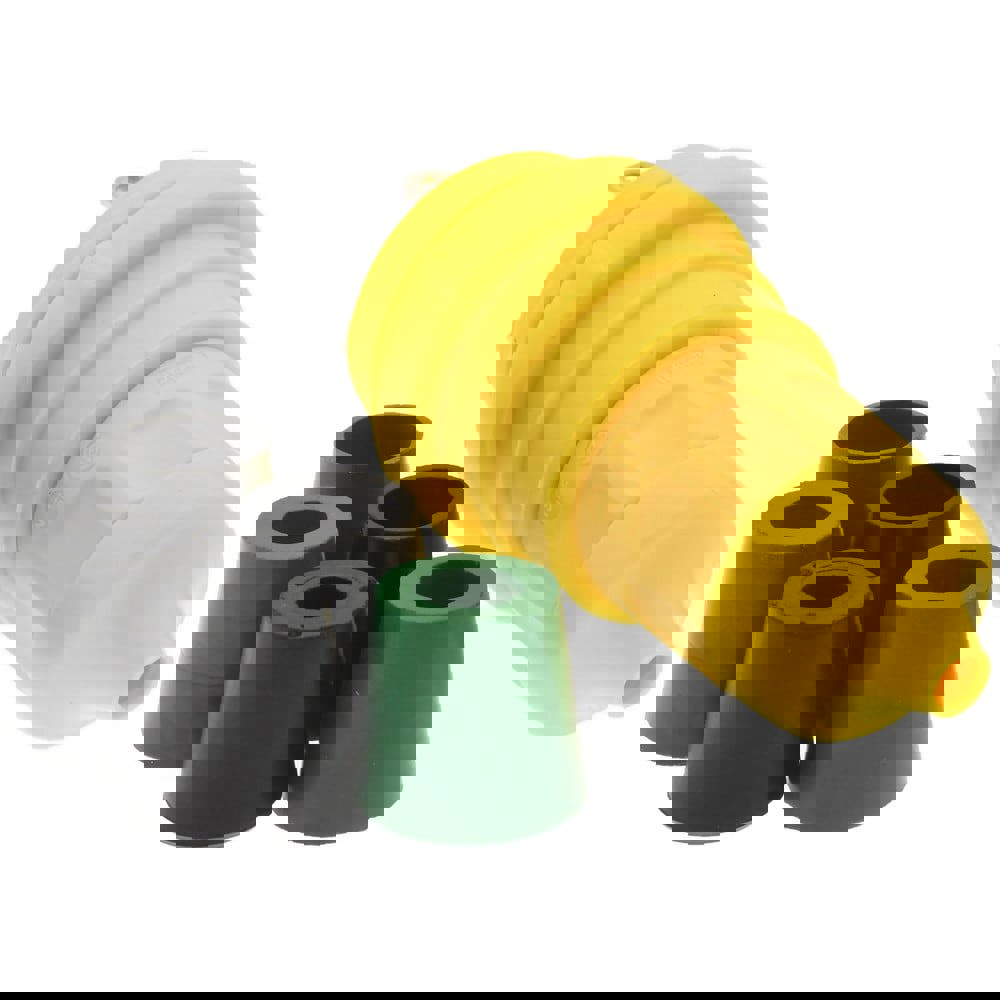 Locking Inlet: Plug, Industrial, L1-15, 125V, Yellow