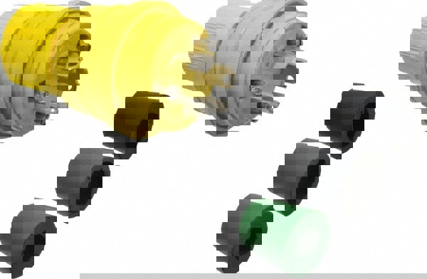 Locking Inlet: Plug, Industrial, L7-15, 277V, Yellow