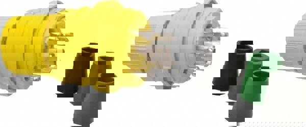 Locking Inlet: Plug, Industrial, L5-15, 125V, Yellow