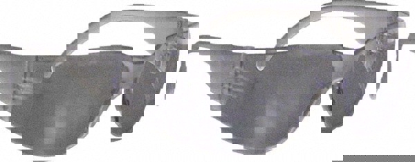 Safety Glass: Uncoated, Polycarbonate, Clear Lenses, Frameless, UV Protection