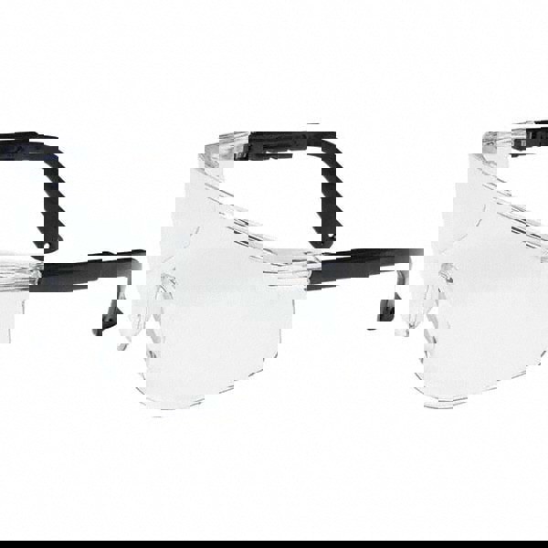 Safety Glasses: Uncoated, Polycarbonate, Clear Lenses, Frameless