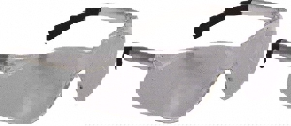 Safety Glass: Uncoated, Polycarbonate, Clear Lenses, Frameless, UV Protection