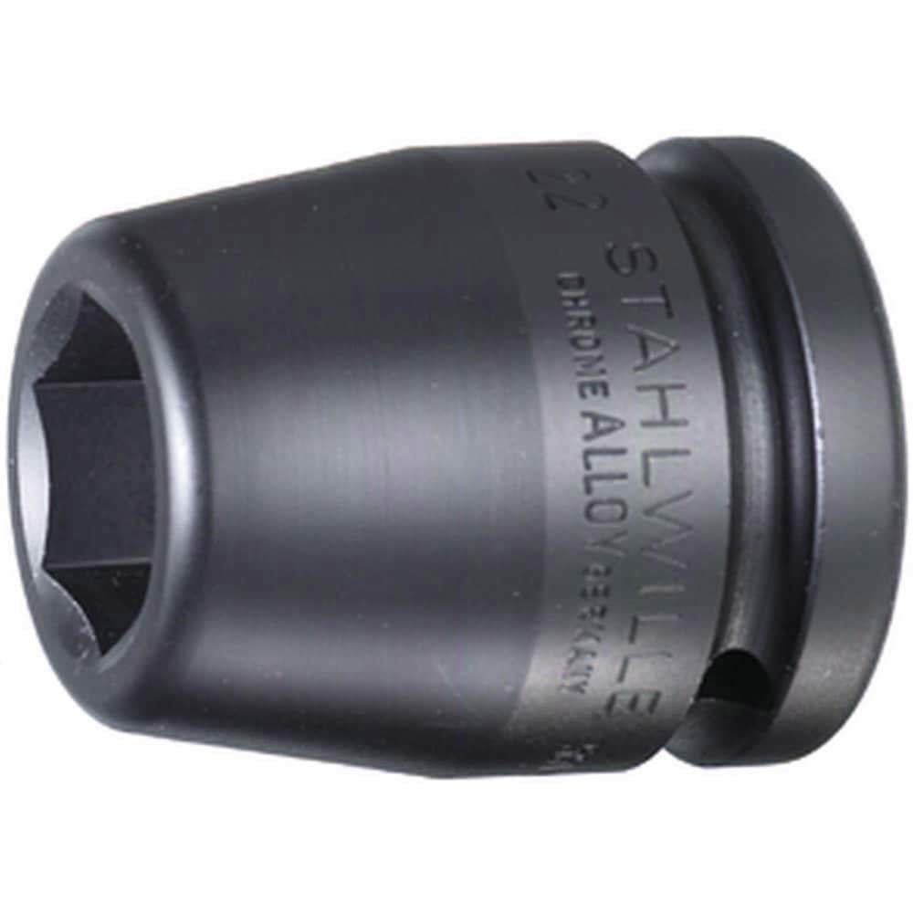 Impact Sockets; Socket Size (mm): 33.00 ; Number Of Points: 6 ; Drive Style: Square ; Material: Alloy Steel ; Finish: Gunmetal ; Insulated: No