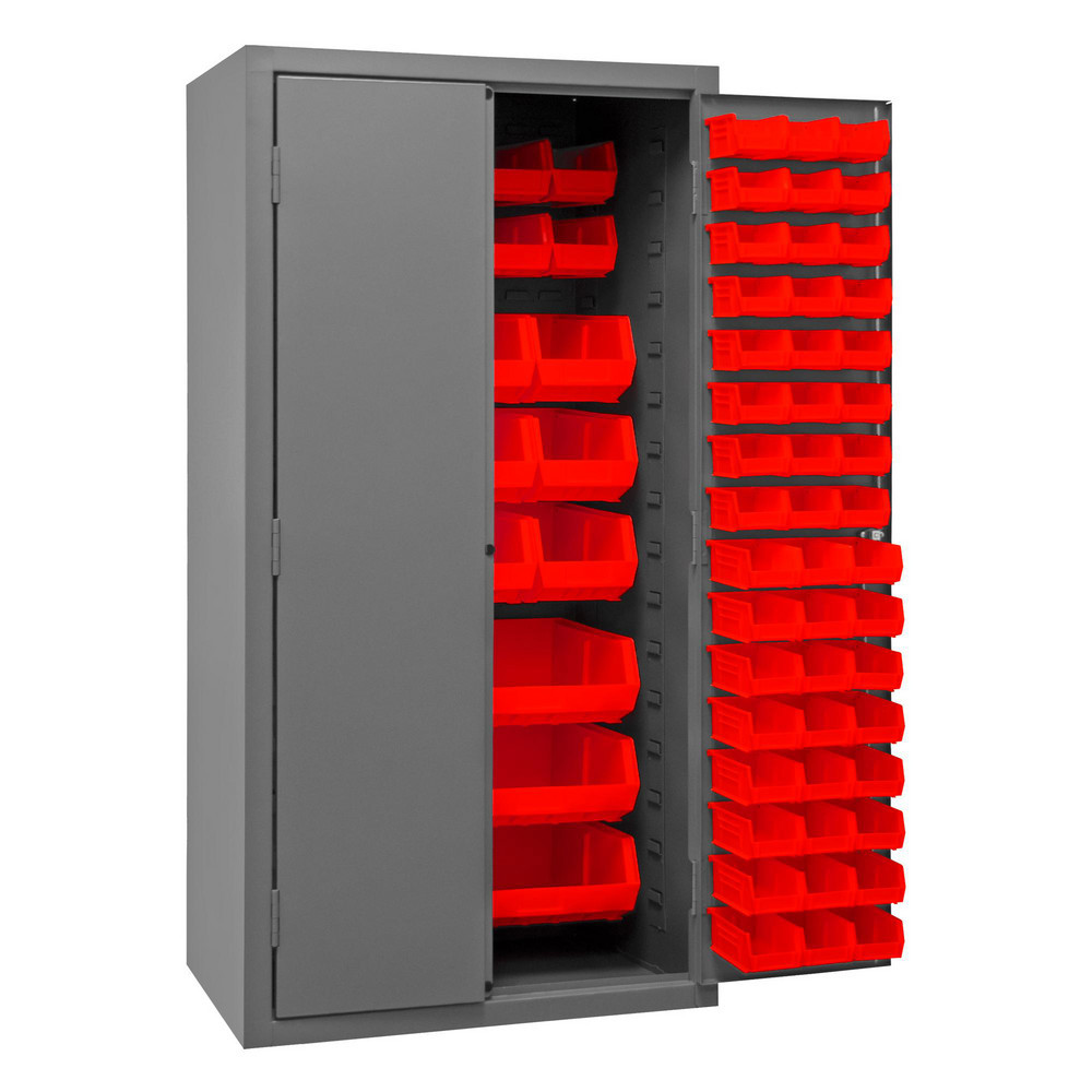 Bin Flush Door Lockable Storage & Welded Steel Storage Cabinet: 36