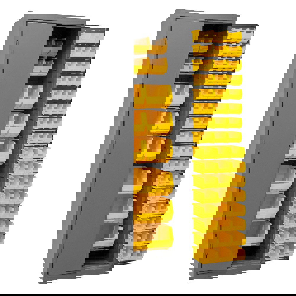 Bin Flush Door Lockable Storage & Welded Steel Storage Cabinet: 36