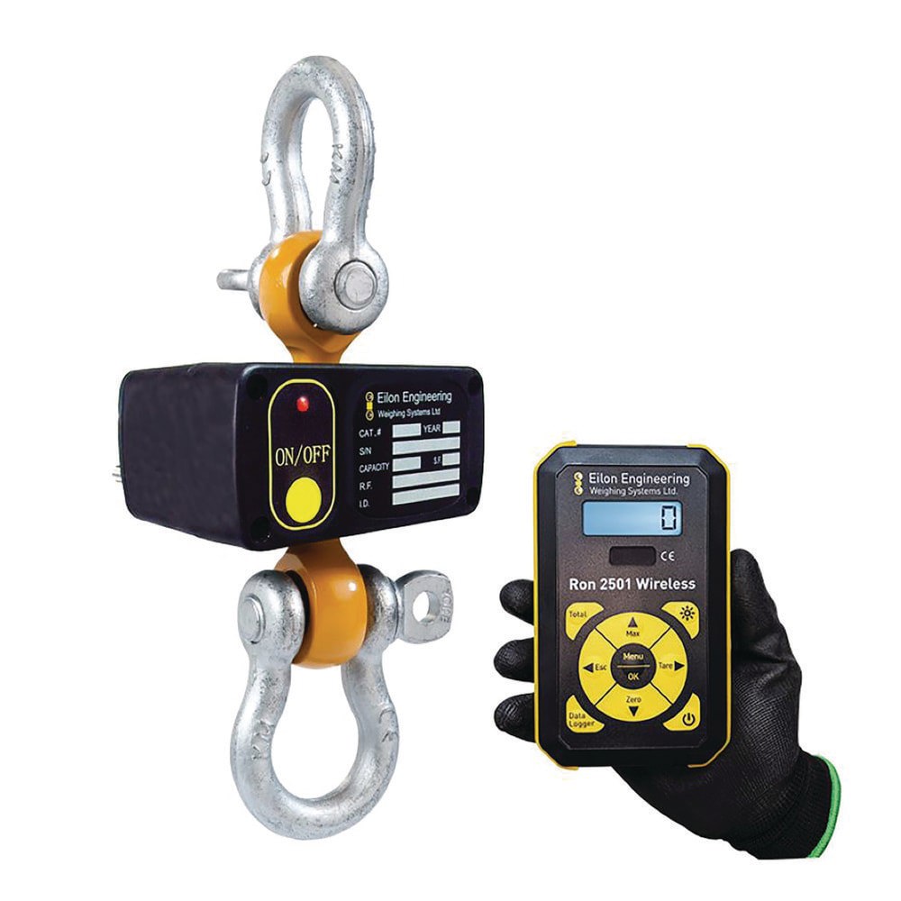Crane Scales & Hanging Scales; Type: Shackle Type Wireless Dynamometer ; Capacity (Lb.): 10000.00 ; Capacity (kg): 4535.9237 ; Display Type: 6 Digit LCD ; Scale Type: Dynamometer ; Material: Polyurethane-Coated Alloy Steel; ABS Housing