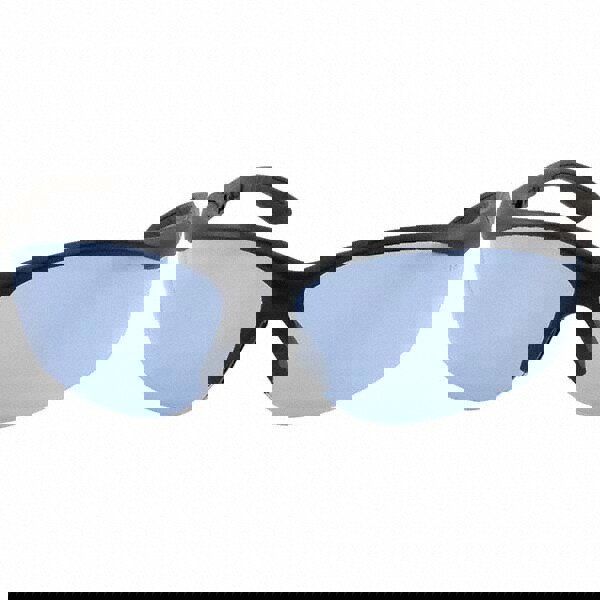 Safety Glass: Scratch-Resistant, Polycarbonate, Blue Lenses, Frameless, UV Protection