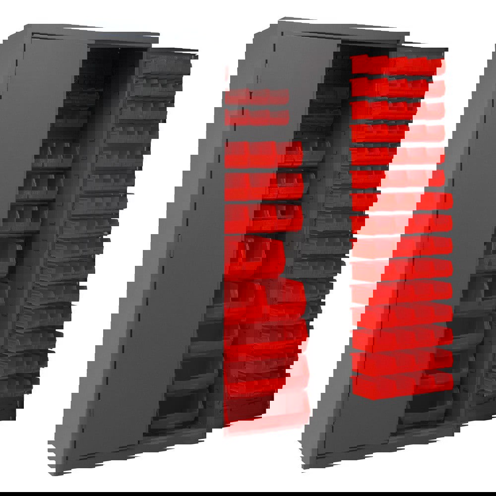 Bin Flush Door Lockable Storage & Welded Steel Storage Cabinet: 48