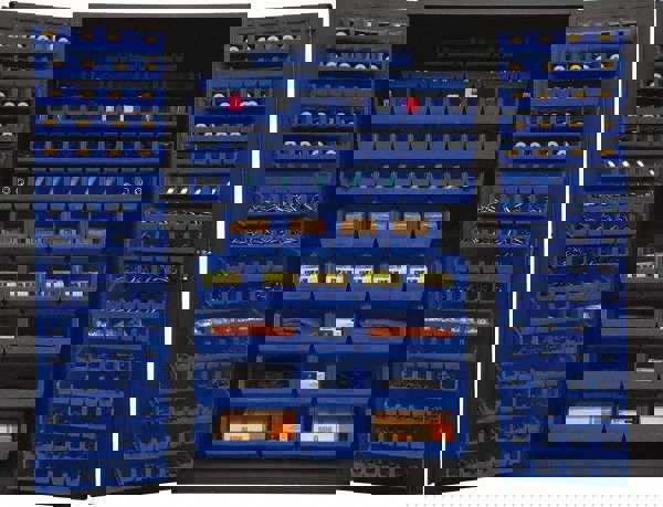 Bin Flush Door Lockable Storage & Welded Steel Storage Cabinet: 48