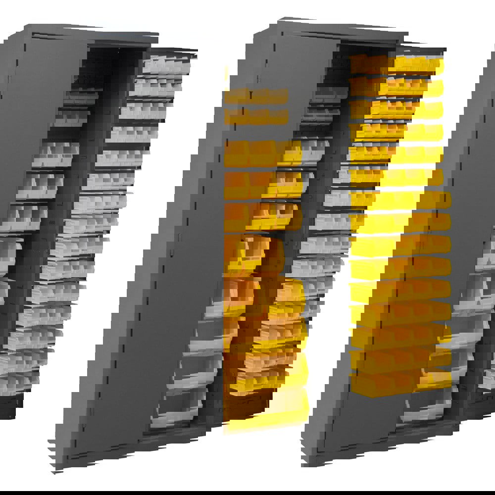 Bin Flush Door Lockable Storage & Welded Steel Storage Cabinet: 48