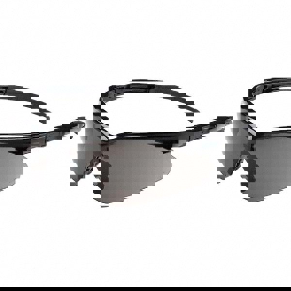 Safety Glass: Anti-Fog & Scratch-Resistant, Polycarbonate, Gray Lenses, Frameless, UV Protection