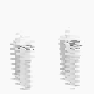 Elongated Floor Mount Toilet Bowl in White