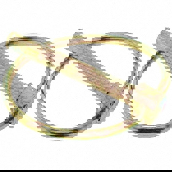 Lynch Pins; Pin Finish: Zinc Yellow Dichromate Plated ; Ring Finish: Zinc Yellow Dichromate Plated ; Ring Wire Diameter (Inch): 9/64 ; Usable Length (Inch): 1-1/2