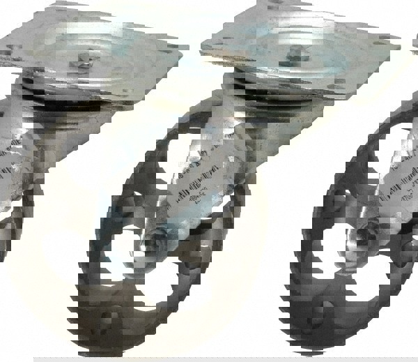 Swivel Top Plate Caster: Cast Iron, 4