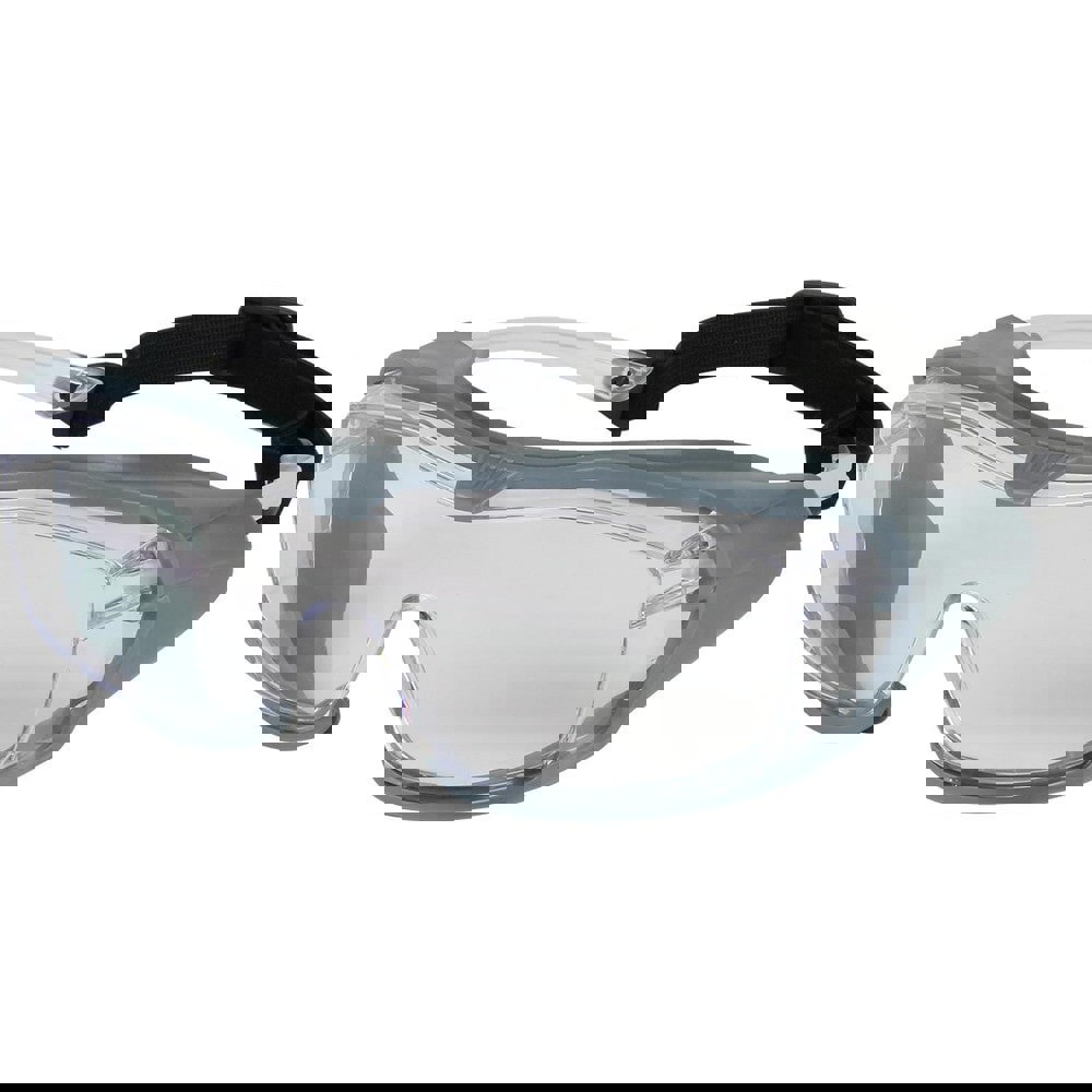 Safety Glasses: Anti-Fog & Anti-Scratch, Polycarbonate, Clear Lenses, Wrap Around