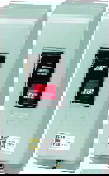 3 Poles, 18 Amp, M-0 NEMA, Enclosed Pushbutton Manual Motor Starter