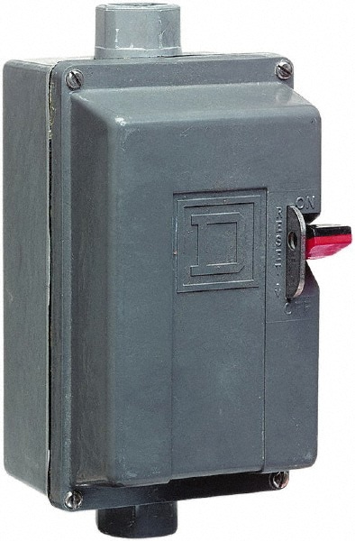 3 Poles, 36 Amp, M-0 NEMA, Enclosed Pushbutton Manual Motor Starter