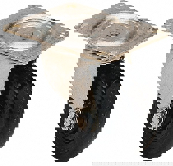 Swivel Top Plate Caster: Hard Rubber, 2