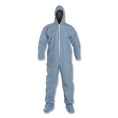 DUPONT`TEMPRO COVERALLSW/HOOD/BOOTS