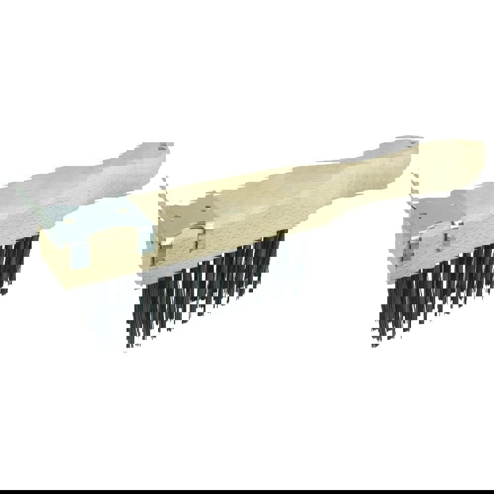 Scratch Brush: 4 Row, 11 Column, Steel