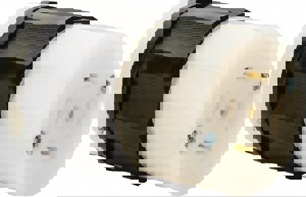 Locking Inlet: Connector, Industrial, L22-20R, 277 & 480V, Black & White