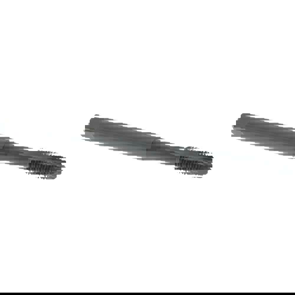Spiral Point Tap: 1/4-28 UNF, 3 Flutes, Plug Chamfer, 2B Class of Fit, HSS-E Vanadium, Steam Oxide Coated