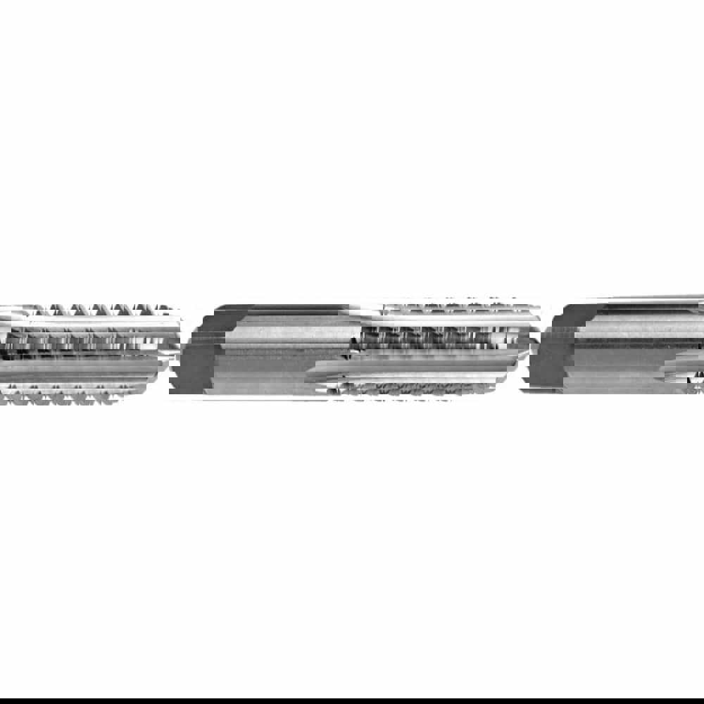Straight Flute Tap: 3/8-16 UNC, 4 Flute, Plug Chamfer, 3B Class of Fit, HSS, Bright/Uncoated Finish