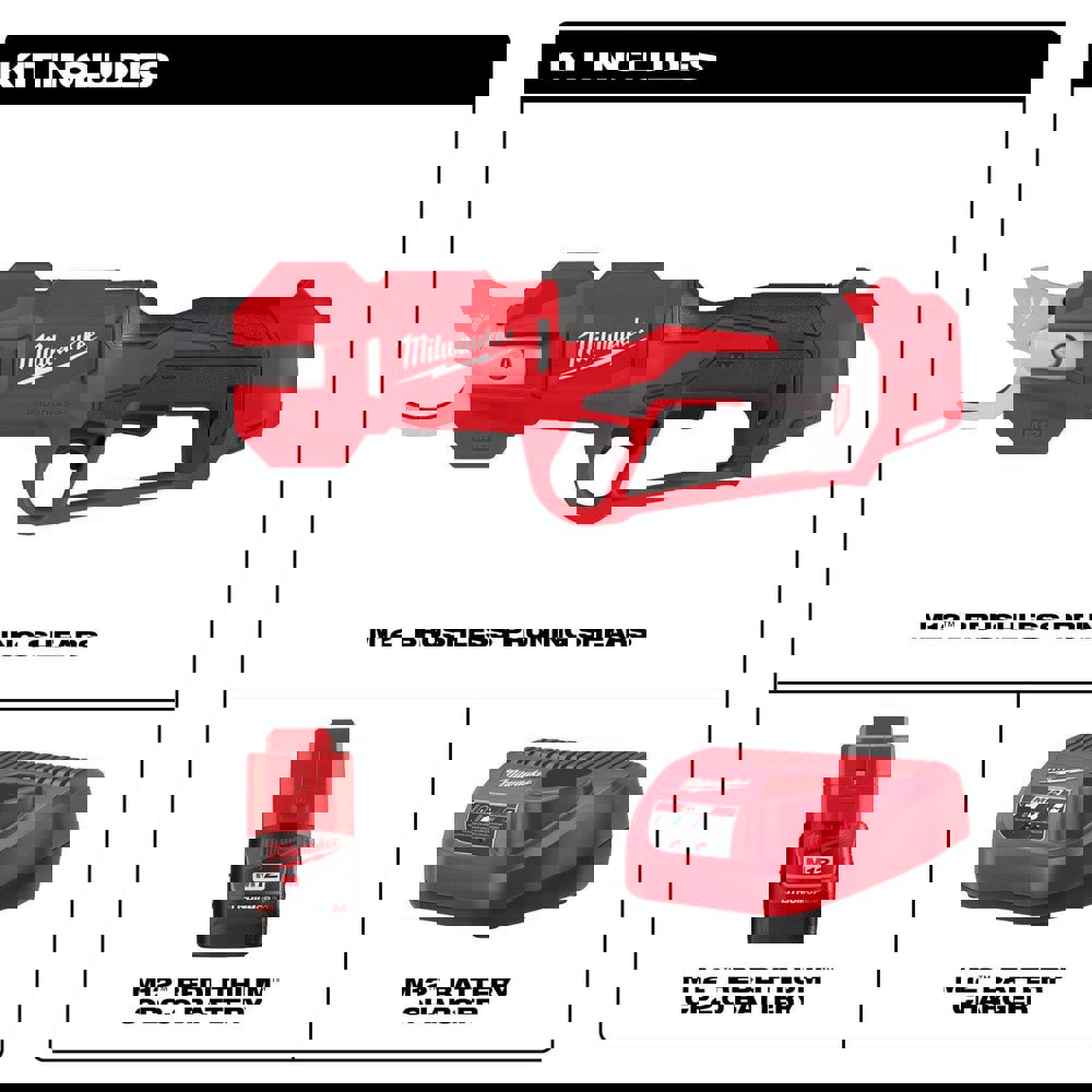 Handheld Power Shears; Handle Type: Inline ; Cutting Capacity: 1.25in ; Voltage: 12.00 ; Cutting Pattern: Straight ; For Use On: Branches ; Batteries Included: Yes