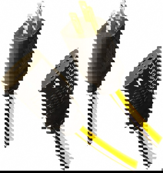 Power Cords; Cord Type: Extension Cord ; Overall Length (Feet): 50 ; Cord Color: Black; Yellow ; Amperage: 15 ; Voltage: 125 ; Recommended Environment: Industrial