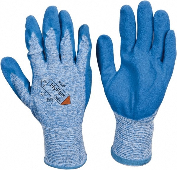 Series 11-920 General Purpose Work Gloves: 2X-Large, Nitrile-Coated Heather Nylon