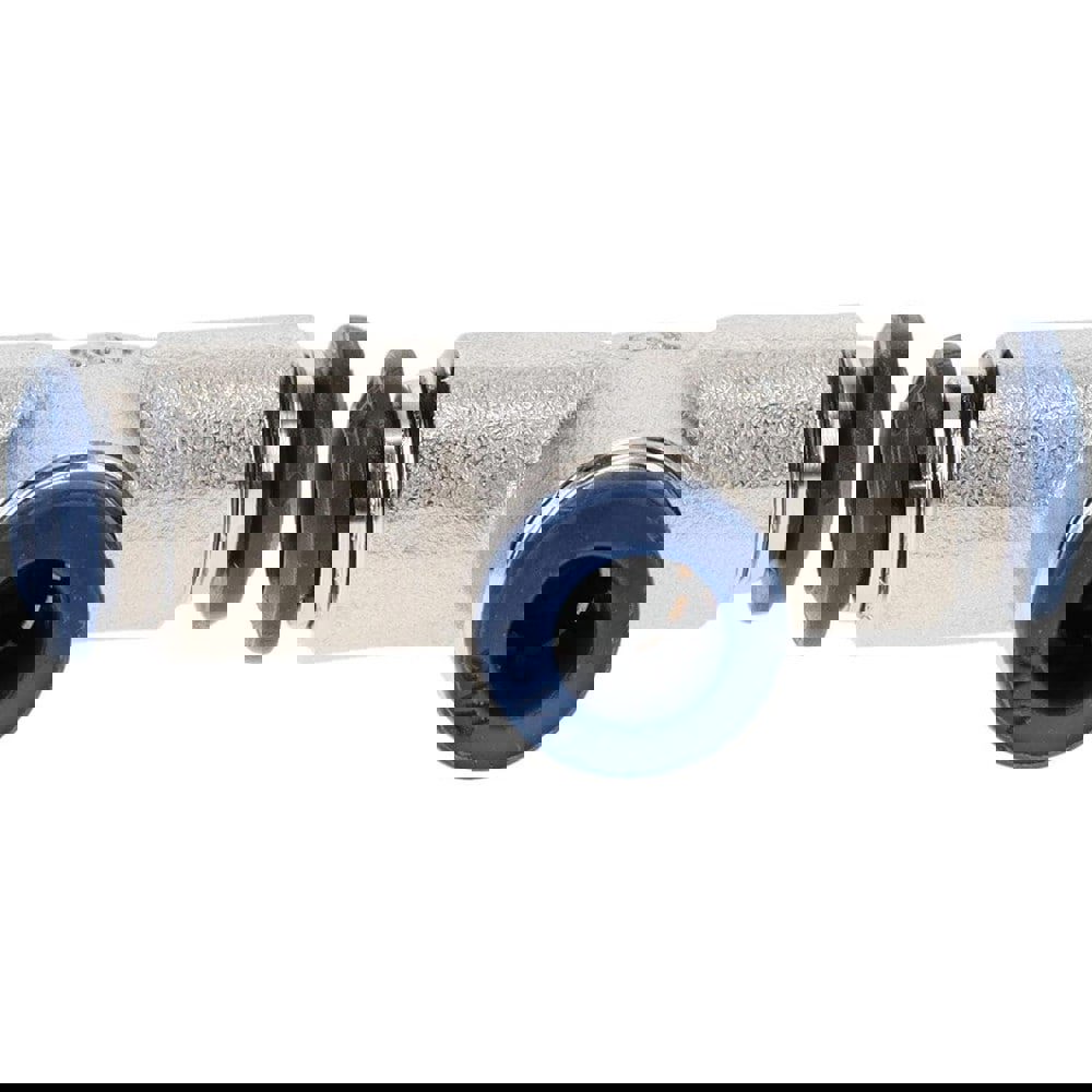 Push-to-Connect Tube x Tube Fitting: Union Tee, 1/4