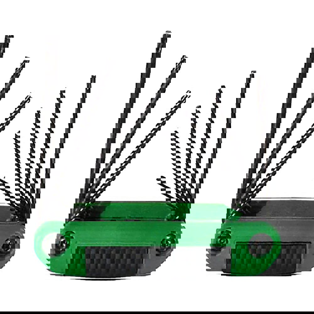 Torx Key Set: 8 Pc, Fold-Up Handle, T8 to T40
