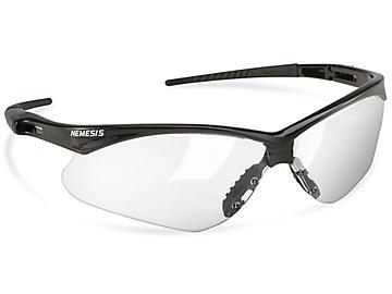 Safety Glass: Scratch-Resistant, Polycarbonate, Clear Lenses, Full-Framed, UV Protection