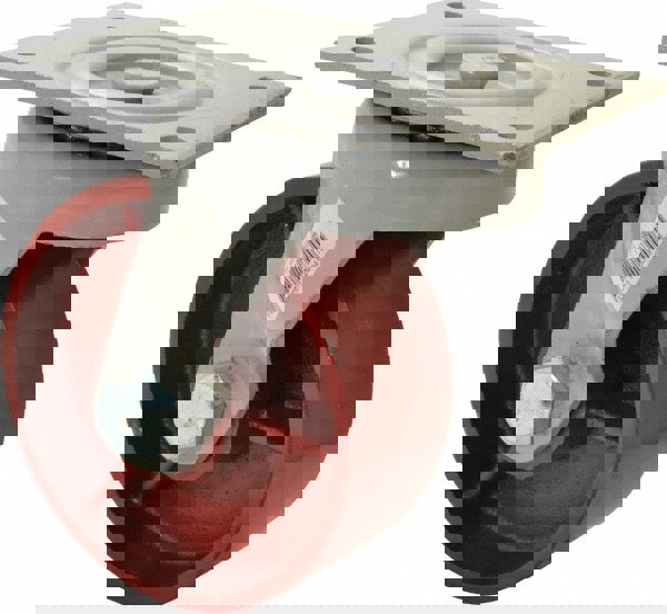 Swivel Top Plate Caster: Ductile Iron, 6