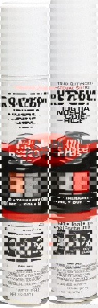 Enamel Spray Paint: White, Semi-Gloss, 12 oz