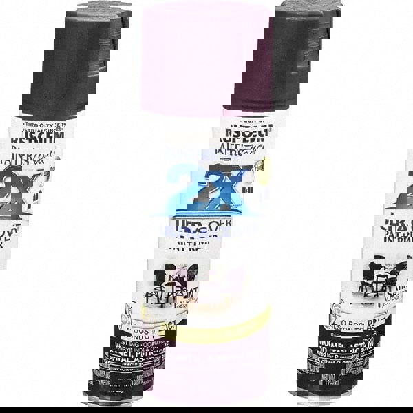 Enamel Spray Paint: Aubergine, Satin, 12 oz