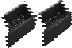 35-11/16 x 21-3/16 in. No-Hole Neoroc Single Bowl Farmhouse and Undermount Kitchen Sink in Matte Black